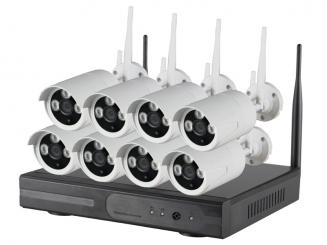 Wlan-Kamerasystem Funksystem mit 8 HD-Kameras und Wlan-Steuergerät 