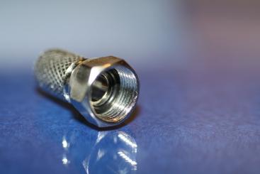 F-Stecker mit Gummidichtung 7,5 mm 