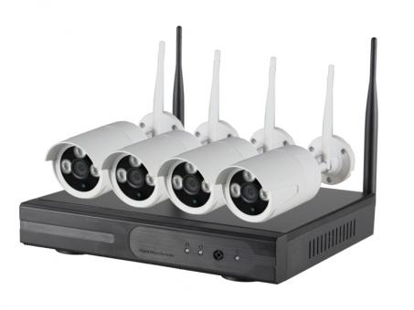 Kamerasystem mit 4 HD-Kameras und Wlan-Steuergerät mit IP-Funktion 